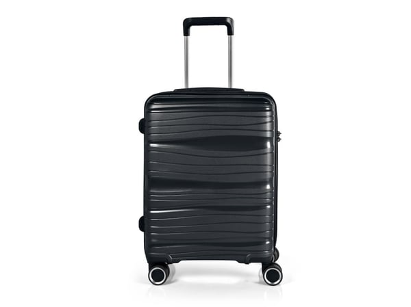 Kuffertsæt RW Travel Alfrida sort 20”/24”/28” PP-plast med TSA-lås