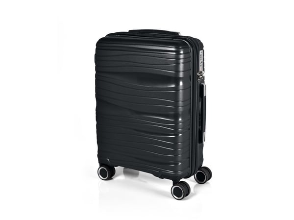 Kuffertsæt RW Travel Alfrida sort 20”/24”/28” PP-plast med TSA-lås