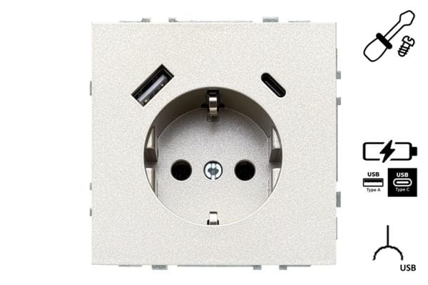 Liregus Pistorasia+Usb A+C Iuk-3-01.M/Ch Moderni Ch