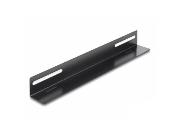 Delock - Rack-brakett - 300x40 mm - side - svart - 19" (en pakke 2)