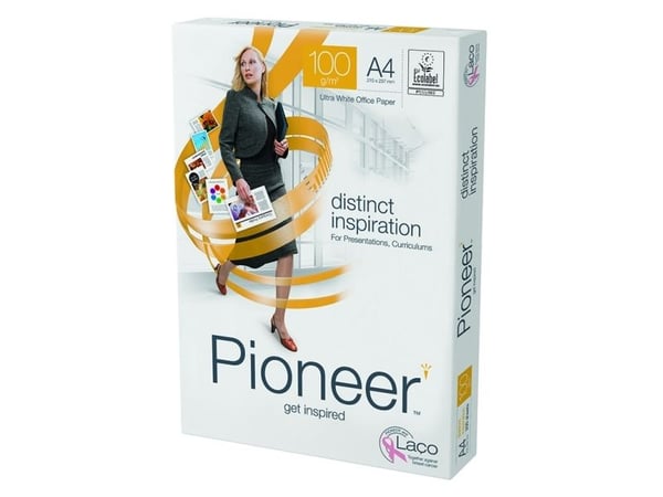 Kopiopaperi Pioneer 100g A4 250ark/pakkaus