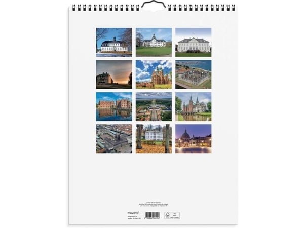 Vægkalender Danske slotte 2026