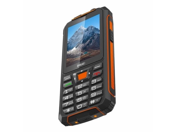 Evolveo StrongPhone SPZ6OG, Perusmalli, Kaksois-SIM, 7,11 cm (2.8"), 2 MP, 4000 mAh, musta, Oranssi