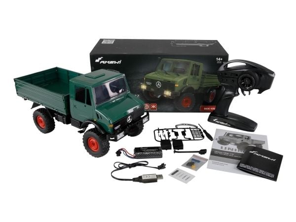 Amewi Mercedes-Benz Unimog Basic 4WD vihreä RTR 1 12 (22632)