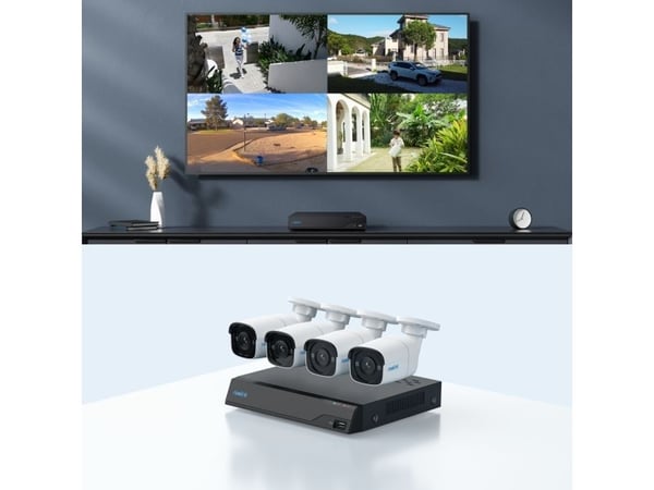 Reolink NVS8-5MB4 - NVR + kamera(er) - PoE, AC-drevet - 1 x 2 TB - 4 kamera(er) - CMOS