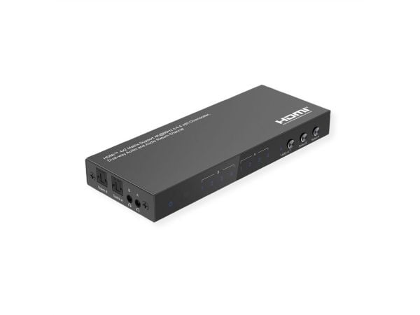 VALUE HDMI Matrix, 4x2, 4K60Hz, med fjernkontroll