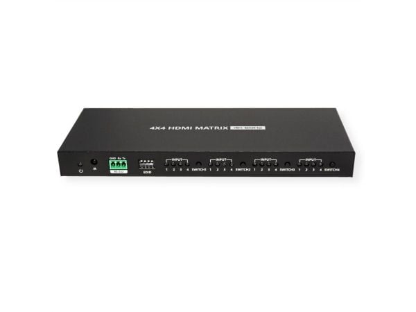 VALUE 14.99.3593, AV-matrisevelger, 18 Gbit/s, 4096 x 2160 piksler, 1.4/2.2, LPCM, DTS-HD, Dolby Atmos, Dolby TrueHD