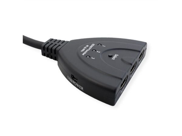 VALUE HDMI-kytkin, 3x1, 4K60Hz