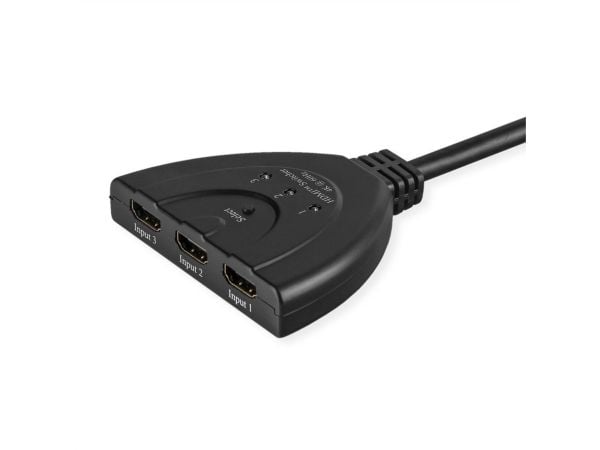 VALUE HDMI-kytkin, 3x1, 4K60Hz