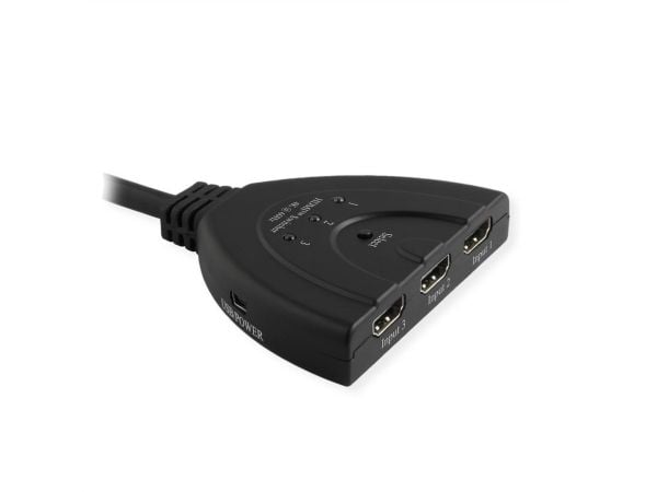 VALUE HDMI-kytkin, 3x1, 4K60Hz