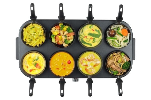 Fritel 142855, Benkeplate, Aluminium, Svart, Grå, Aluminium, 80 x 150 mm, 8 person(er)