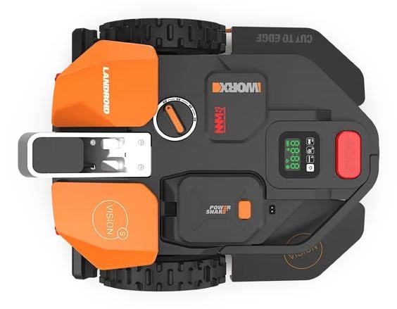 WORX Vision AI S250, Robotgressklipper, 250 m², 18 cm, 3 cm, 6 cm, Roterende blader