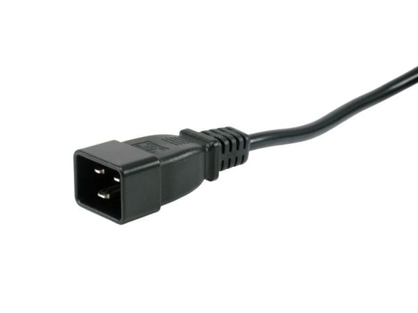 Equip 333319, 1U, Horisontal, Aluminium, Sort, 6 AC-utganger, C19 kopling