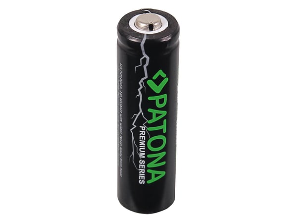 PATONA 6519, Ladattava akku, ICR14500, litium-ioni (Li-Ion), 3,7 V, 1 kpl, 800 mAh