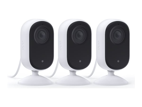 Arlo Essential 3 - Nettverksovervåkingskamera - PTZ - innendørs - farge (Dag og natt) - 3 MP - 2304 x 1296 - lyd - trådløs - Wi-Fi (en pakke 2)