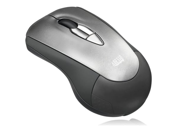 Adesso iMouse P10, Molempikätinen, Langaton RF, Hopea