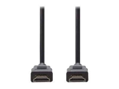 Nedis - HDMI-kabel med Ethernet - HDMI hann til HDMI hann - 1.5 m - svart - rund, 1080p-støtte