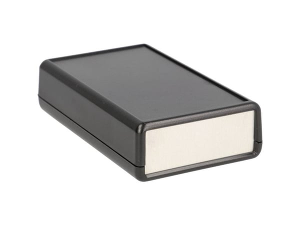Hammond Electronics 1593SALBK Käsikotelo 92 x 66,5 x 21 ABS-muovi, alumiini Musta 1 kpl