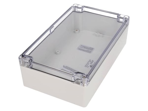 Hammond Electronics 1554FLGY kabinett 119 x 89 x 45 ABS-plast lys grå - 1 stk