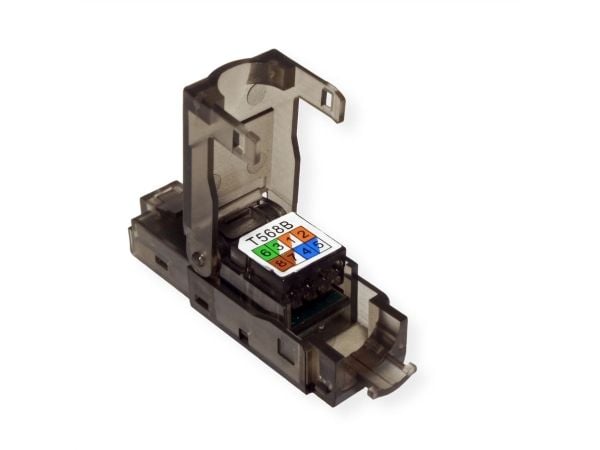 VALUE 26.99.0370, RJ-45, Sort, Hankjønn, Cat6e, U/UTP (UTP), 23/26