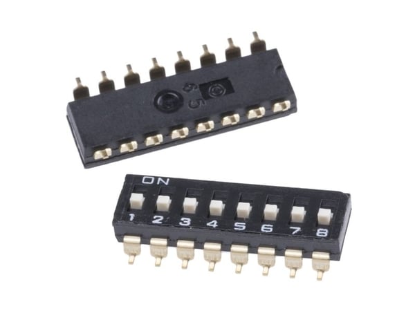 Omron A6S-8104-H DIP-kytkin Poltal 8 SMD 1 kpl Putki