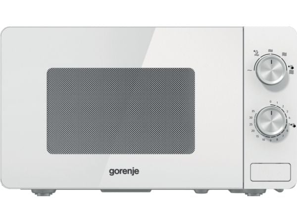Gorenje 738193, Benkeplate, Solo mikrobølge ovn, 20 l, 800 W, Rotasjon, Hvit