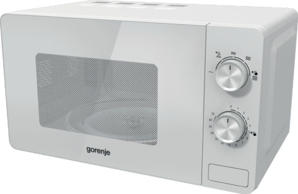 Gorenje 738193, Benkeplate, Solo mikrobølge ovn, 20 l, 800 W, Rotasjon, Hvit