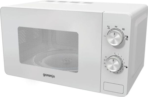 Gorenje 738193, Benkeplate, Solo mikrobølge ovn, 20 l, 800 W, Rotasjon, Hvit