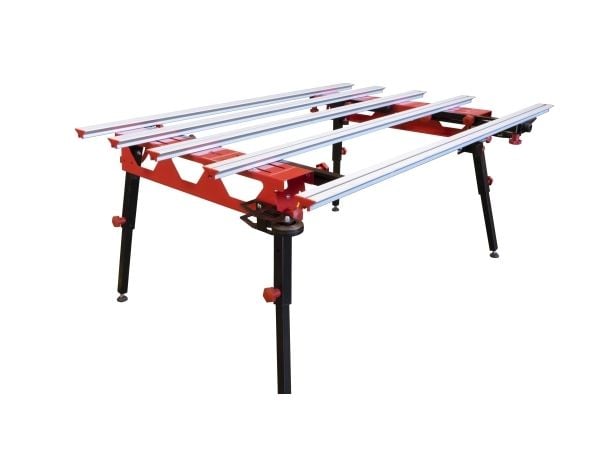 RUBI 18935, Flisebord, Metall, Rød, Rustfritt stål, 1044 mm, 1800 mm, 700 mm