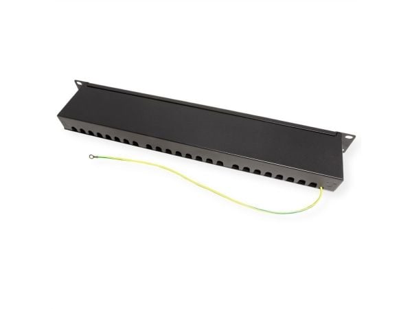VALUE 19" patchpanel Cat6A/Kl.EA 24 porter skjermet svart - digital/data (26.99.0364)
