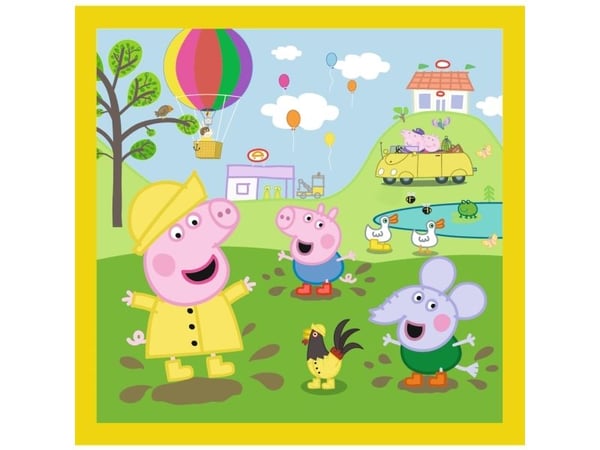 TREFL Pipsa Piggy 3 i 1 puslespill, 20+36+50 brikker