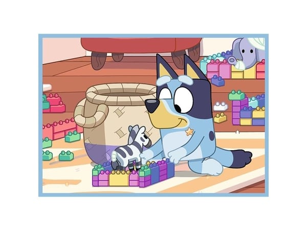 Trefl PUZZLE 4in1 Bluey ja hänen maailmansa 34637