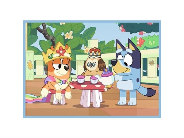 Trefl PUZZLE 4in1 Bluey ja hänen maailmansa 34637