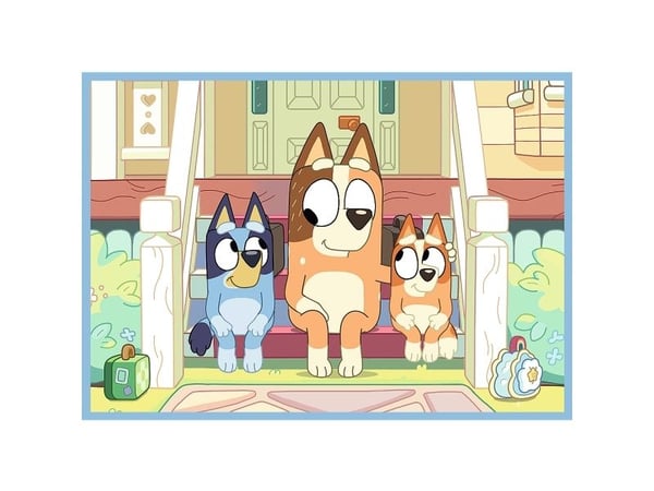 Trefl PUZZLE 4in1 Bluey ja hänen maailmansa 34637