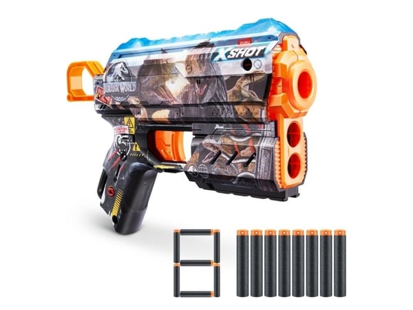 XSHOT Skins Flux Blaster - Jurassic World Skins (8 darts)