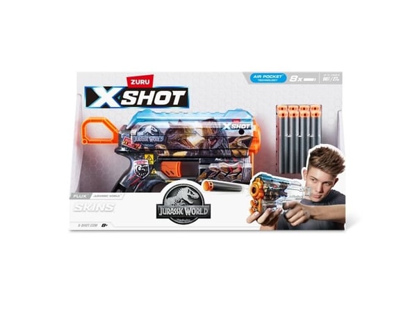 XSHOT Skins Flux Blaster - Jurassic World Skins (8 darts)