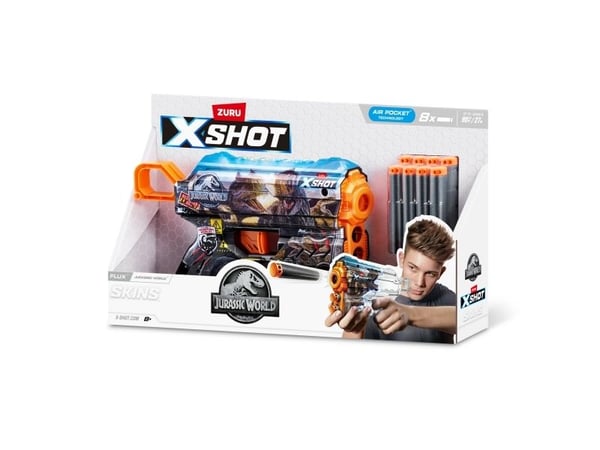 XSHOT Skins Flux Blaster - Jurassic World Skins (8 darts)