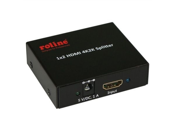 ROLINE 14.01.3559, HDMI, 2x HDMI, 3840 x 2160 piksler, Sort, 60 Hz, 70 mm