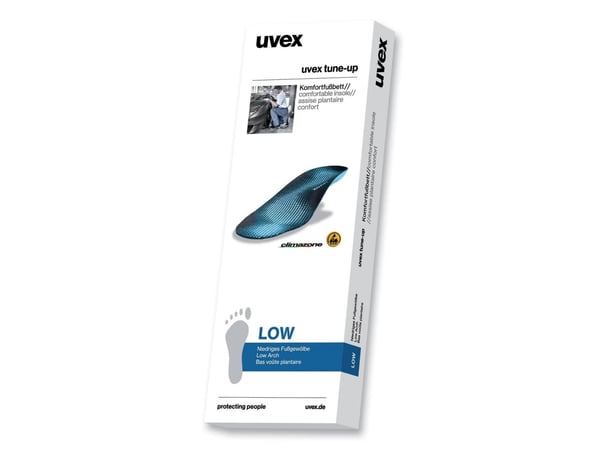 Uvex 95281, Voksen, ESD-innleggssåle, Sort, Blå, Hånd vask, Hengende boks