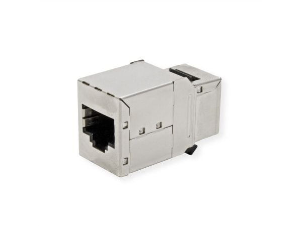 ROLINE 21.17.3101, Flat, Sort, Sølv, RJ-45, RJ-45, Hunkjønn, Hunkjønn