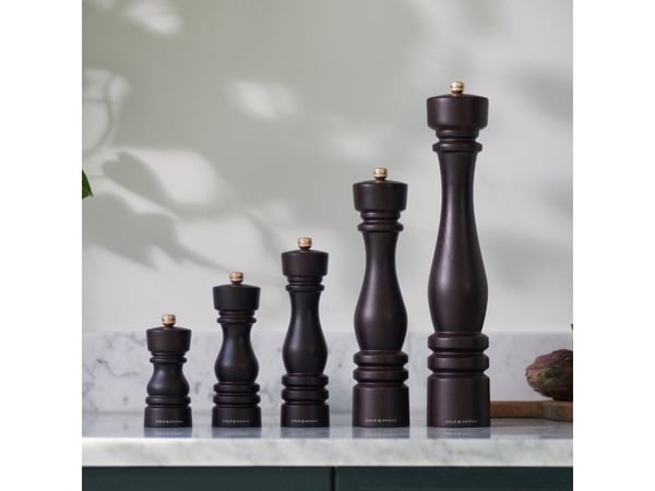 Cole &amp; Mason H233017, Svart, Tre, Rustfritt stål, Tre, Pepper, Salt, Rustfritt stål, 56 mm, 56 mm
