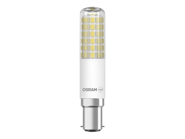 OSRAM LED SLIM - LED-lyspære - klar finish - B15d - 8 W (ekvivalent 75 W) - klasse E - varmt hvitt lys - 2700 K