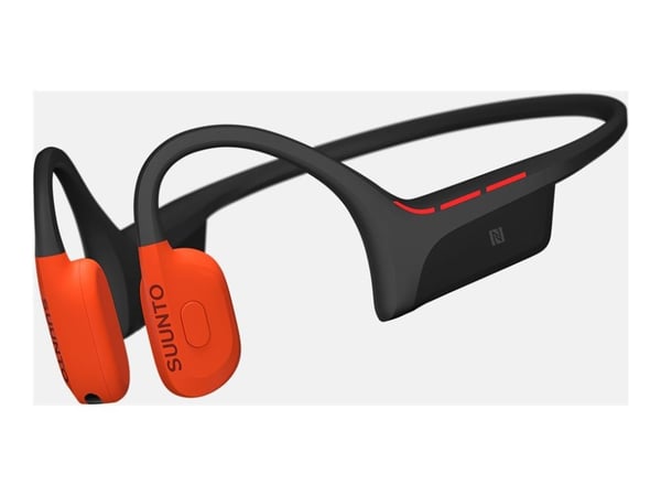 Suunto Wing 2 - Hodetelefoner med mikrofon - åpent øre - bak-nakken-montering - Bluetooth - trådløs - korallrød