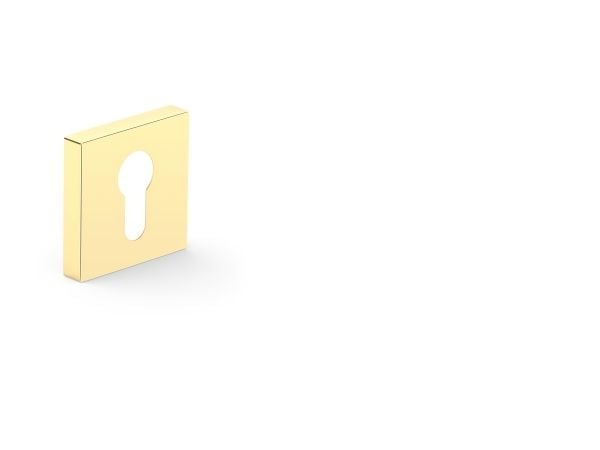 Metal_Bud Eschutcheon For Cylinder Gold