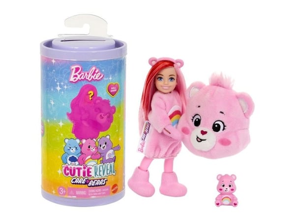 Mattel BARBIE CHELSEA CUTIE REVEAL CARE BEARS Overraskelsessett (JCN97)