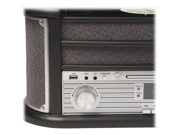 Denver MRD-51, ruskea, puu, 33 1/3,45,78 rpm, pyörivä, DAB,FM, CD
