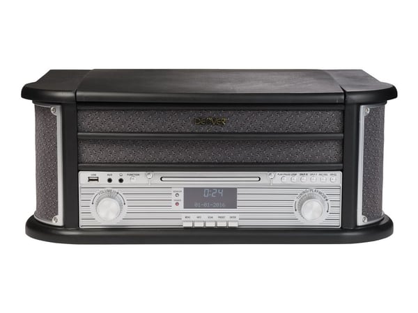 Denver MRD-51, ruskea, puu, 33 1/3,45,78 rpm, pyörivä, DAB,FM, CD