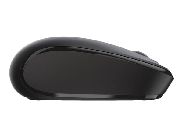 Microsoft Wireless Mobile Mouse 1850 - Mus - høyre- og venstrehåndet - optisk - 3 knapper - trådløs - 2.4 GHz - USB trådløs mottaker - svart