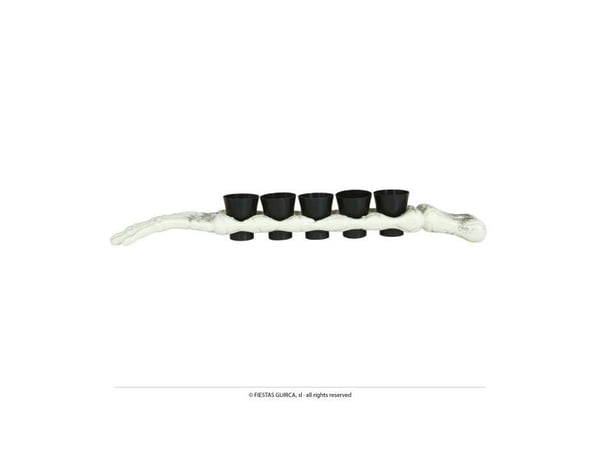 Skeletarm shotglas holder