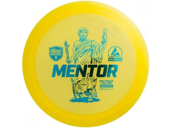 Discgolf DISCMANIA Distance Driver MENTOR Active Premium Yellow 11/5/-2/2